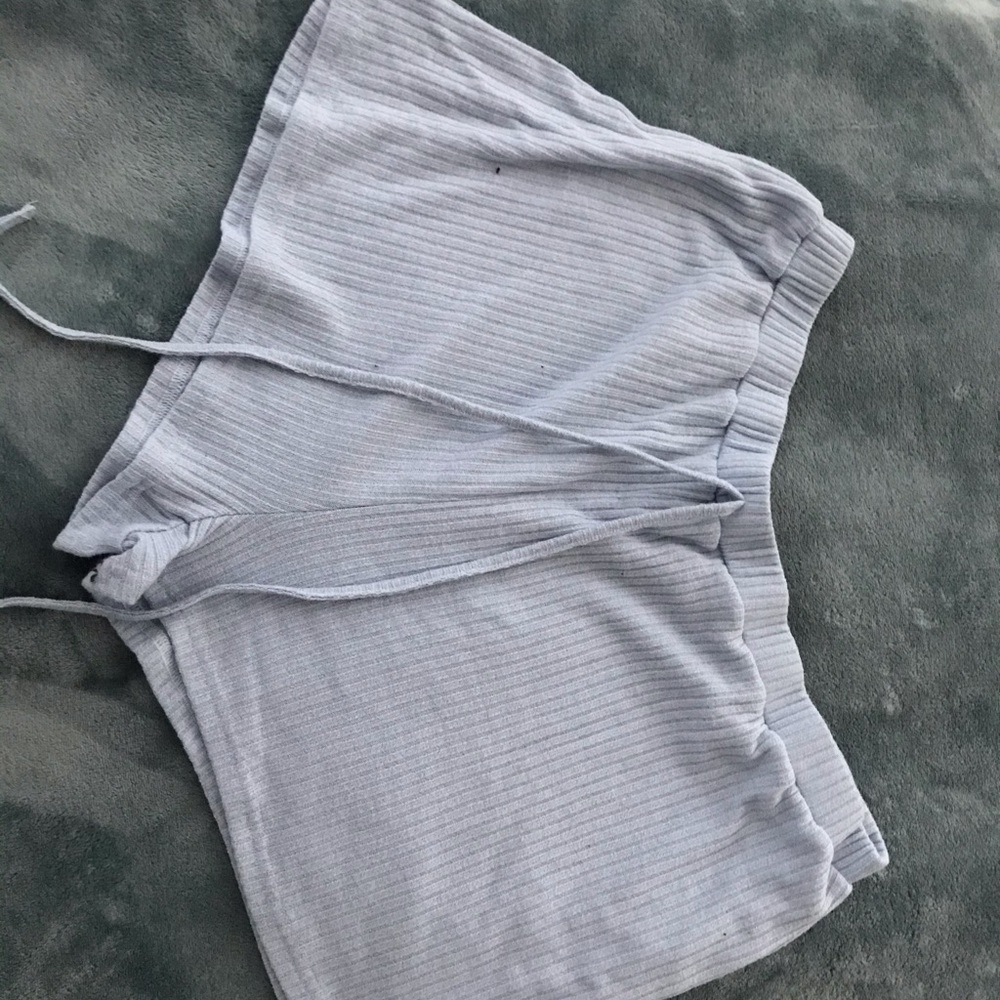 Plus size Baby blue shorts.